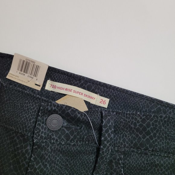Levi's 720 Hi Rise Skinny Jeans Sz 24 - Picture 11 of 16